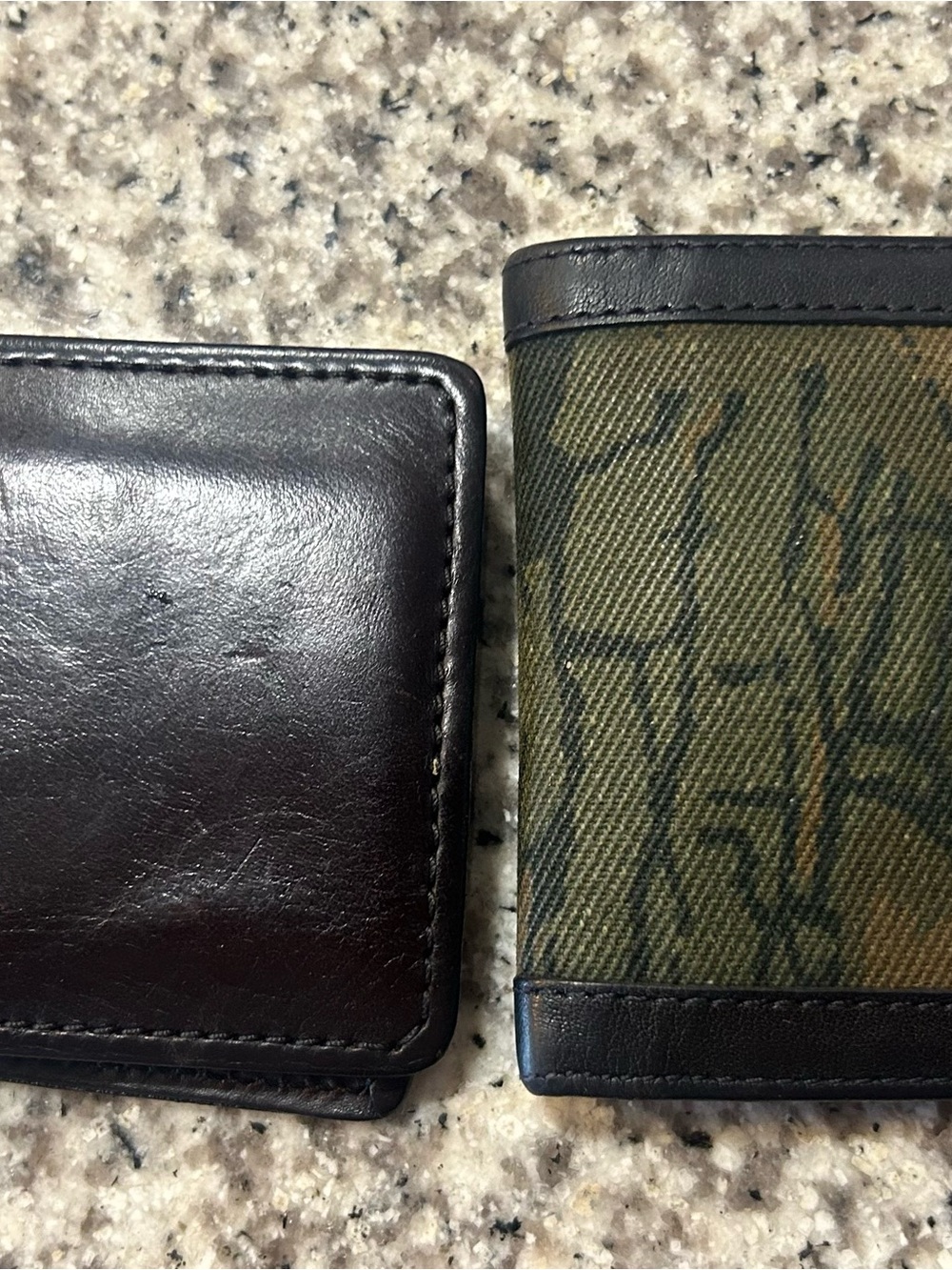 TwoFilson Leather and Rugged Twill Camo Wallets